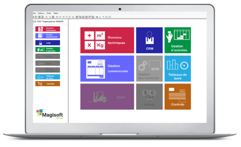 gestion-des-activités-magisoft-agri ecran-pc-menu-magisoft-agri